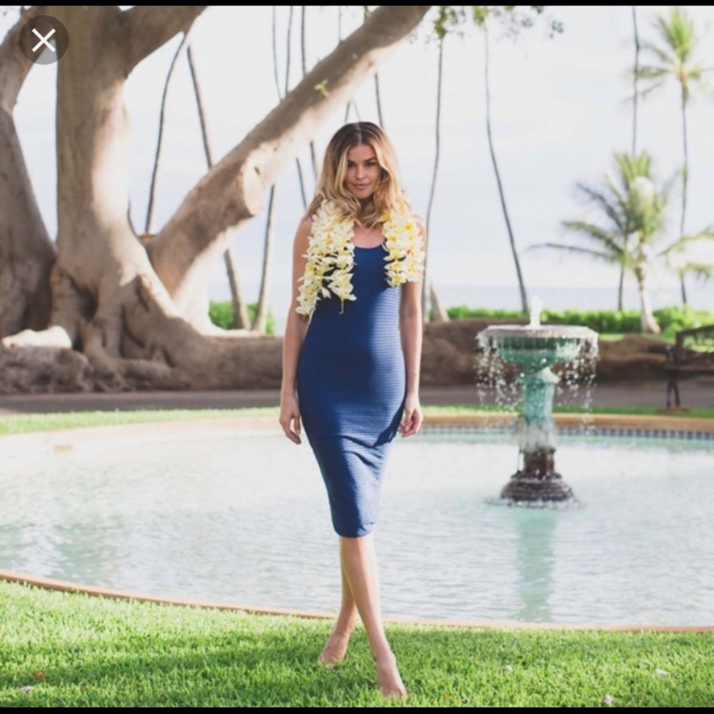 AcaciaSwimwear Backdoor OceanMesh Dress Blue Navy